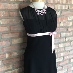 S.L. Fashions black dress 6P